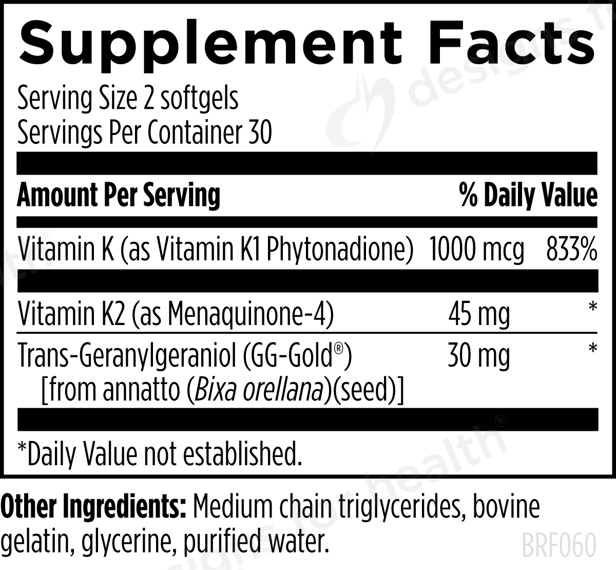 BRF 45 by Designs for Health