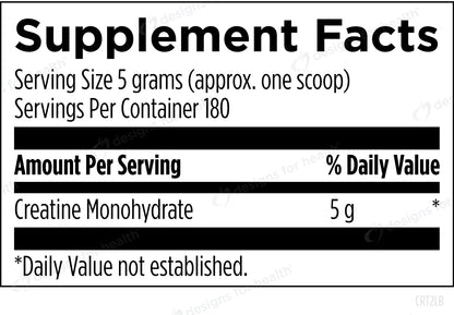 Creatine Monohydrate Powder By Designs for Health