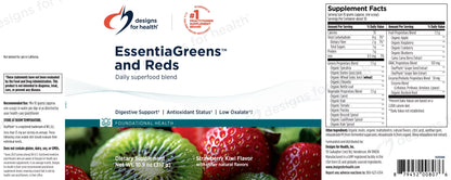 EssentiaGreens and Reds (Strawberry Kiwi) by Designs for Health