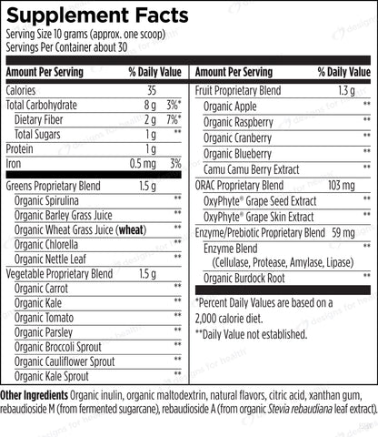 EssentiaGreens and Reds (Strawberry Kiwi) by Designs for Health