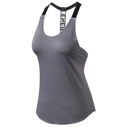 2024 Gym Tops Women's Sports Top Letter Backless Shirts Sleeveless Yoga Tops Fitness Running Quick Dry Tank Crop Top