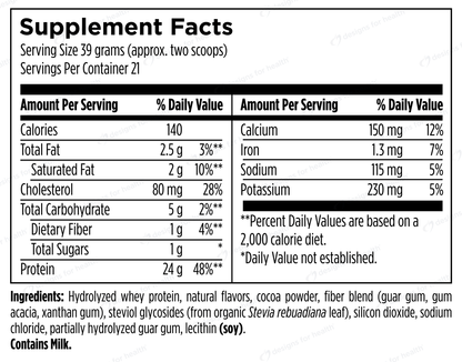 Hydrolyzed ISO-Whey Protein Chocolate by Designs for Sport