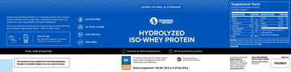 Hydrolyzed ISO-Whey Protein Chocolate by Designs for Sport