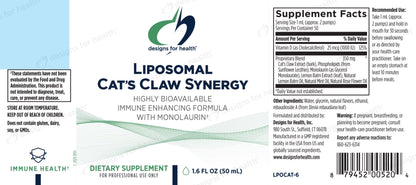 Liposomal Cat's Claw Synergy by Designs for Health
