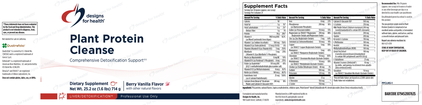 Plant Protein Cleanse by Designs of Health