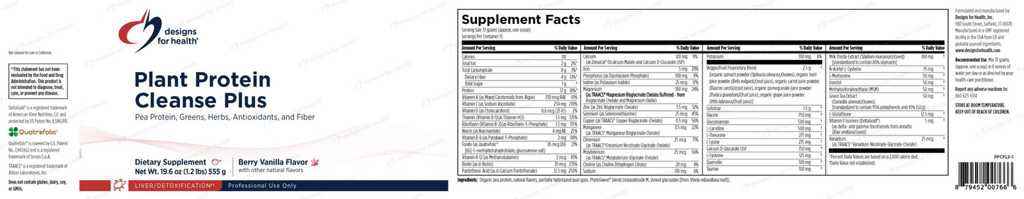 Plant Protein Cleanse Plus by Designs for Health