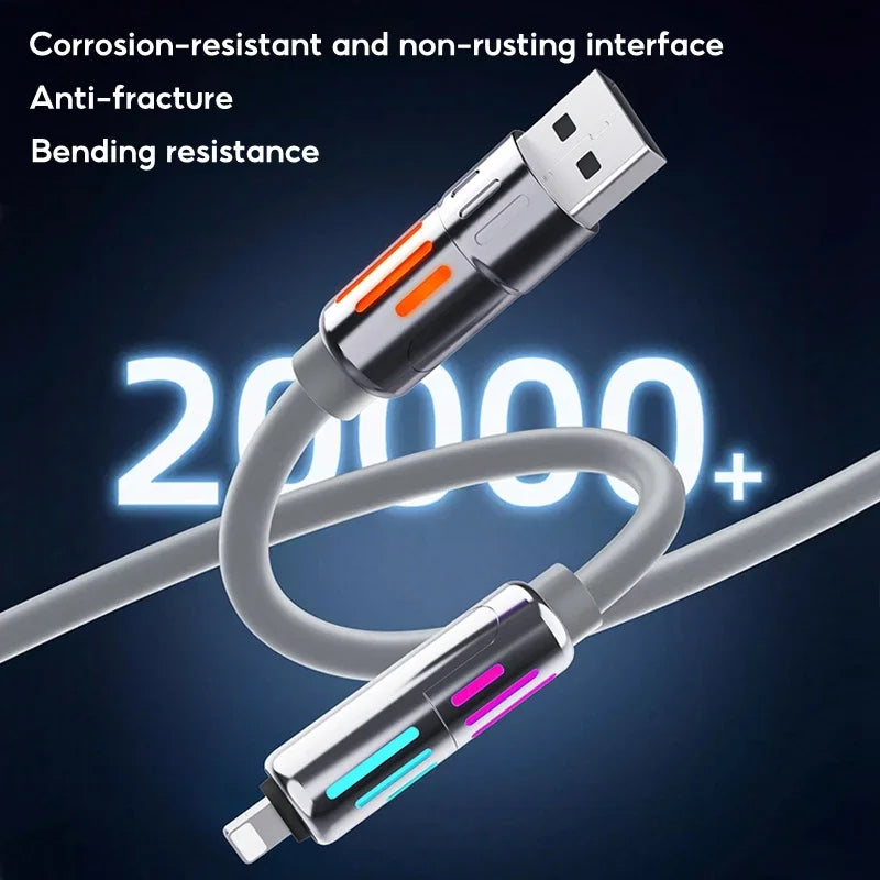 Eary USB C Cable 4-in-1 USB-C (6ft) 240W USB-C Charger Data USB-C Fast Charging for iPhone 15 MacBook  iPad  iPhone  Samsung