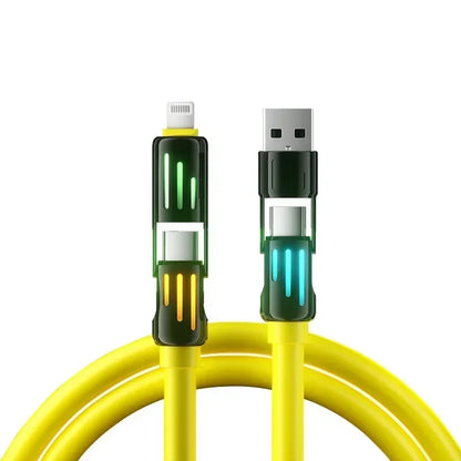 Eary USB C Cable 4-in-1 USB-C (6ft) 240W USB-C Charger Data USB-C Fast Charging for iPhone 15 MacBook  iPad  iPhone  Samsung