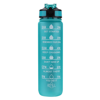 1 Liter Water Bottle Motivational Sport Water Bottle Leakproof Bottles Drinking Outdoor Travel Gym Fitness Jugs for Kitchen Cups