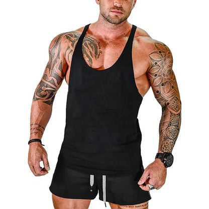 Top Gyms Men's Clothes Tank Vest Gym Shirt Undershirt Man Sportswear Bodybuilding Workout Vests Muscle Clothing Brand Fitness