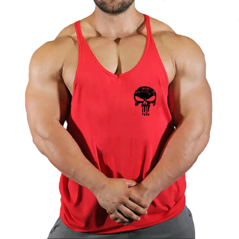 Top Gyms Men's Clothes Tank Vest Gym Shirt Undershirt Man Sportswear Bodybuilding Workout Vests Muscle Clothing Brand Fitness