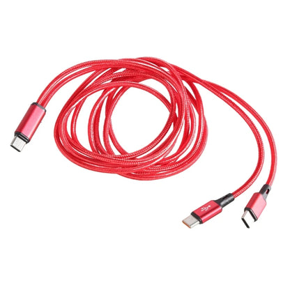 Portable USB C Male to 2 USB C Male Y Splitter Cable USB C Extension Splitter