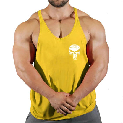 Top Gyms Men's Clothes Tank Vest Gym Shirt Undershirt Man Sportswear Bodybuilding Workout Vests Muscle Clothing Brand Fitness