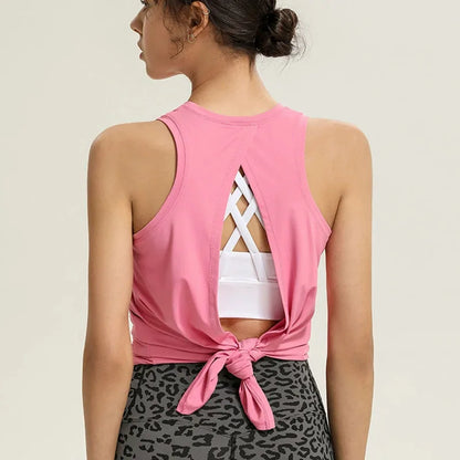 Gym Top Black Sleeveless Yoga Top Gym Women Shirt Fitness T-Shirts Dry Workout Tops Sports Tops Gym Women Backless Shirt