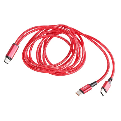 Portable USB C Male to 2 USB C Male Y Splitter Cable USB C Extension Splitter