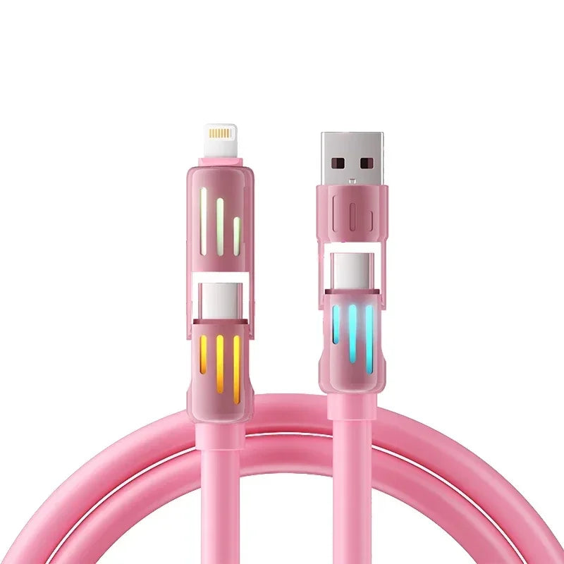 Eary USB C Cable 4-in-1 USB-C (6ft) 240W USB-C Charger Data USB-C Fast Charging for iPhone 15 MacBook  iPad  iPhone  Samsung