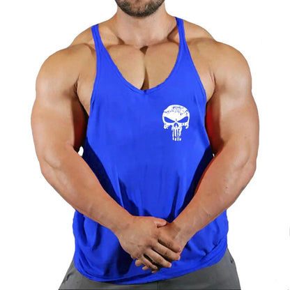Top Gyms Men's Clothes Tank Vest Gym Shirt Undershirt Man Sportswear Bodybuilding Workout Vests Muscle Clothing Brand Fitness