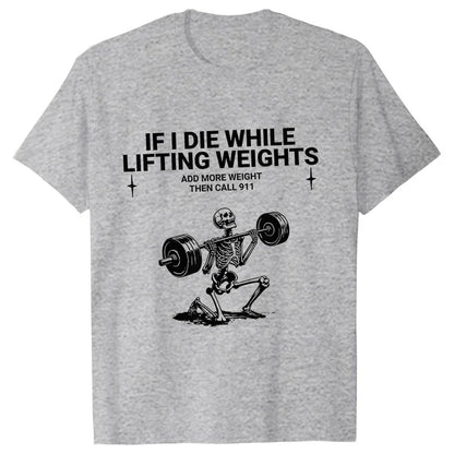 Gym Workout T-shirts for Men Clothing Funny Weightlifting Tshirts Short Sleeve Tops Clothes Fitness Exercise Tee Shirts Homme
